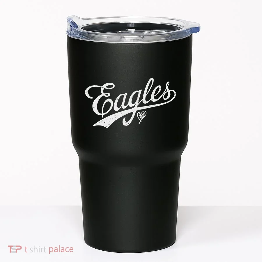 Vintage Eagles Name Retro Style Tumbler