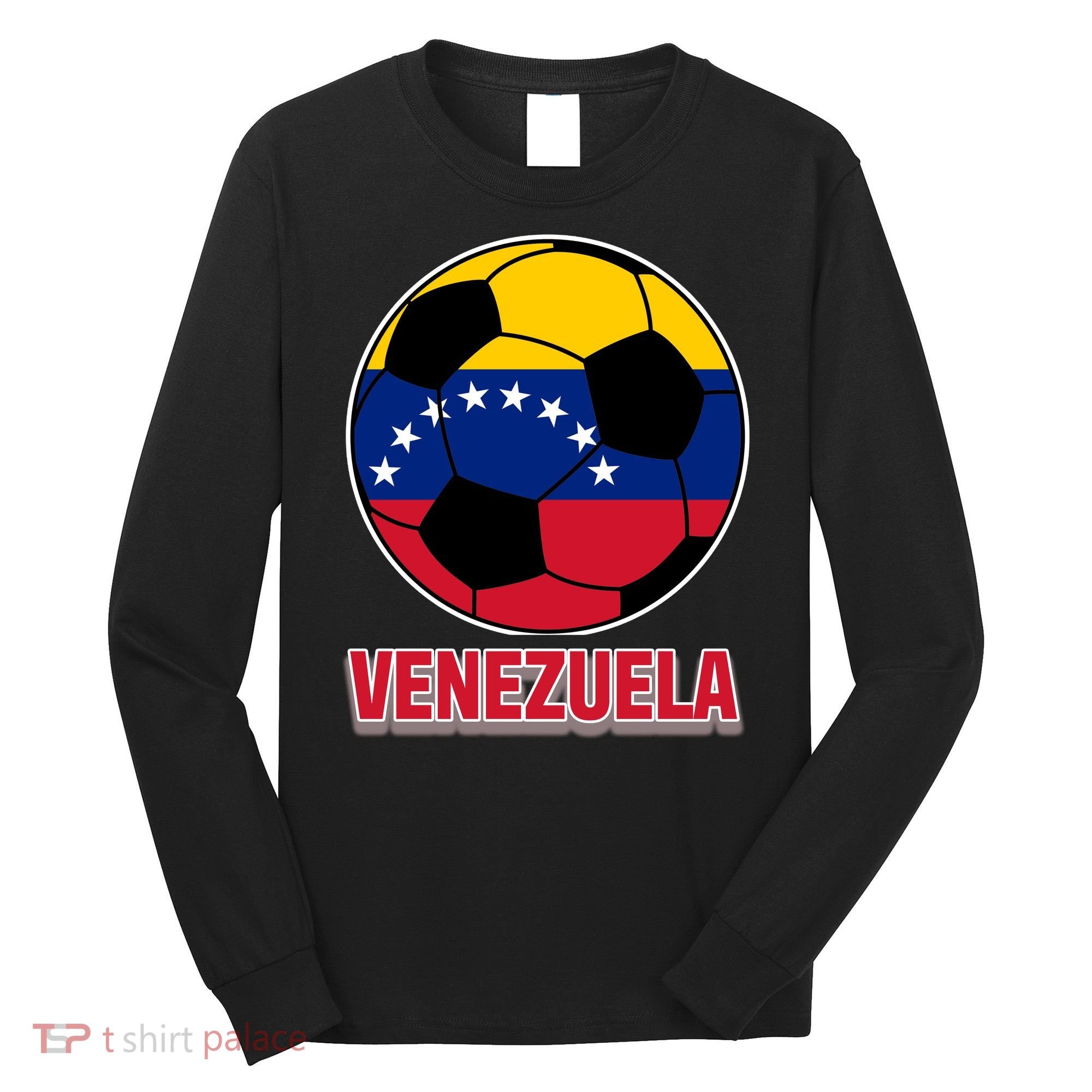 Venezuela Flag Soccer Jersey Long Sleeve Shirt