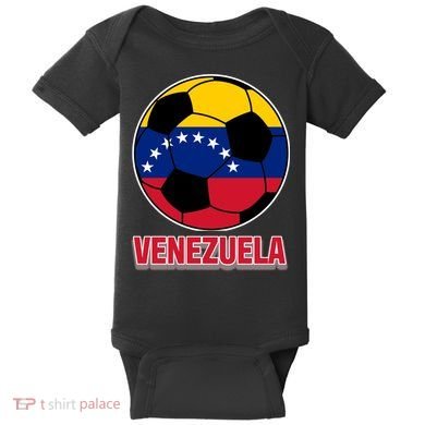 Venezuela Flag Soccer Jersey Baby Bodysuit