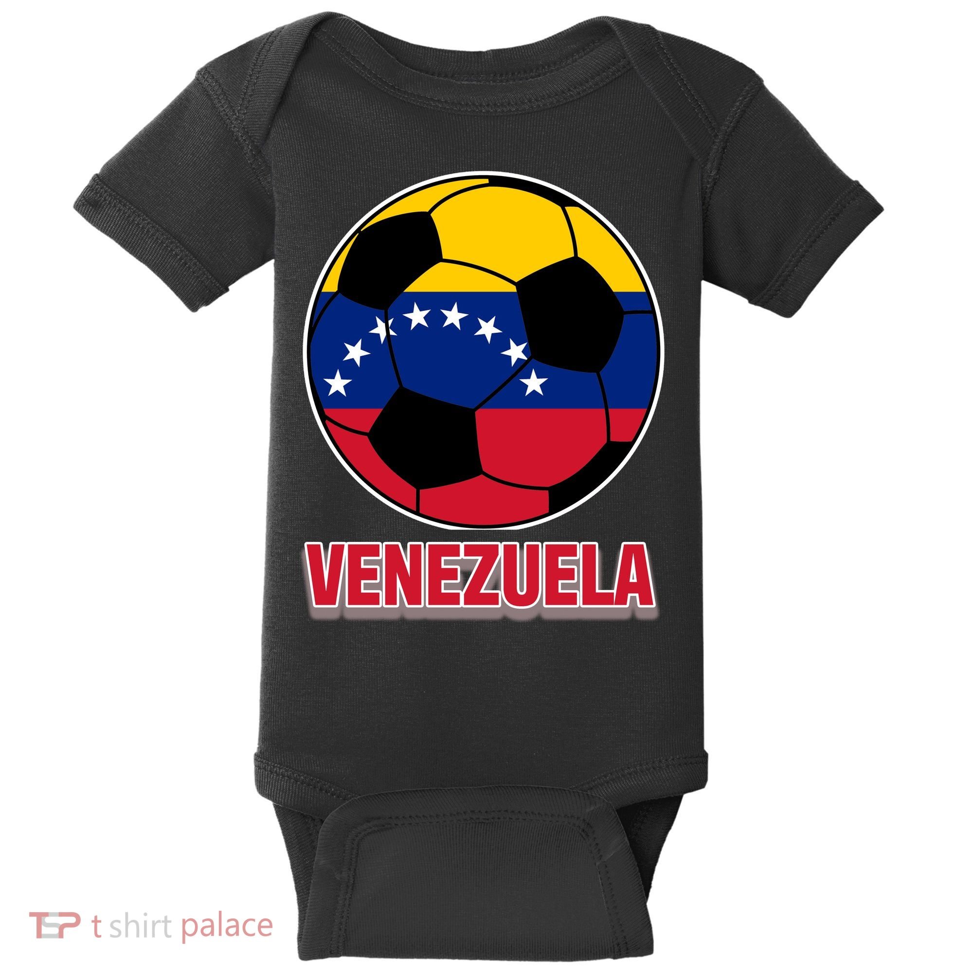 Venezuela Flag Soccer Jersey Baby Bodysuit