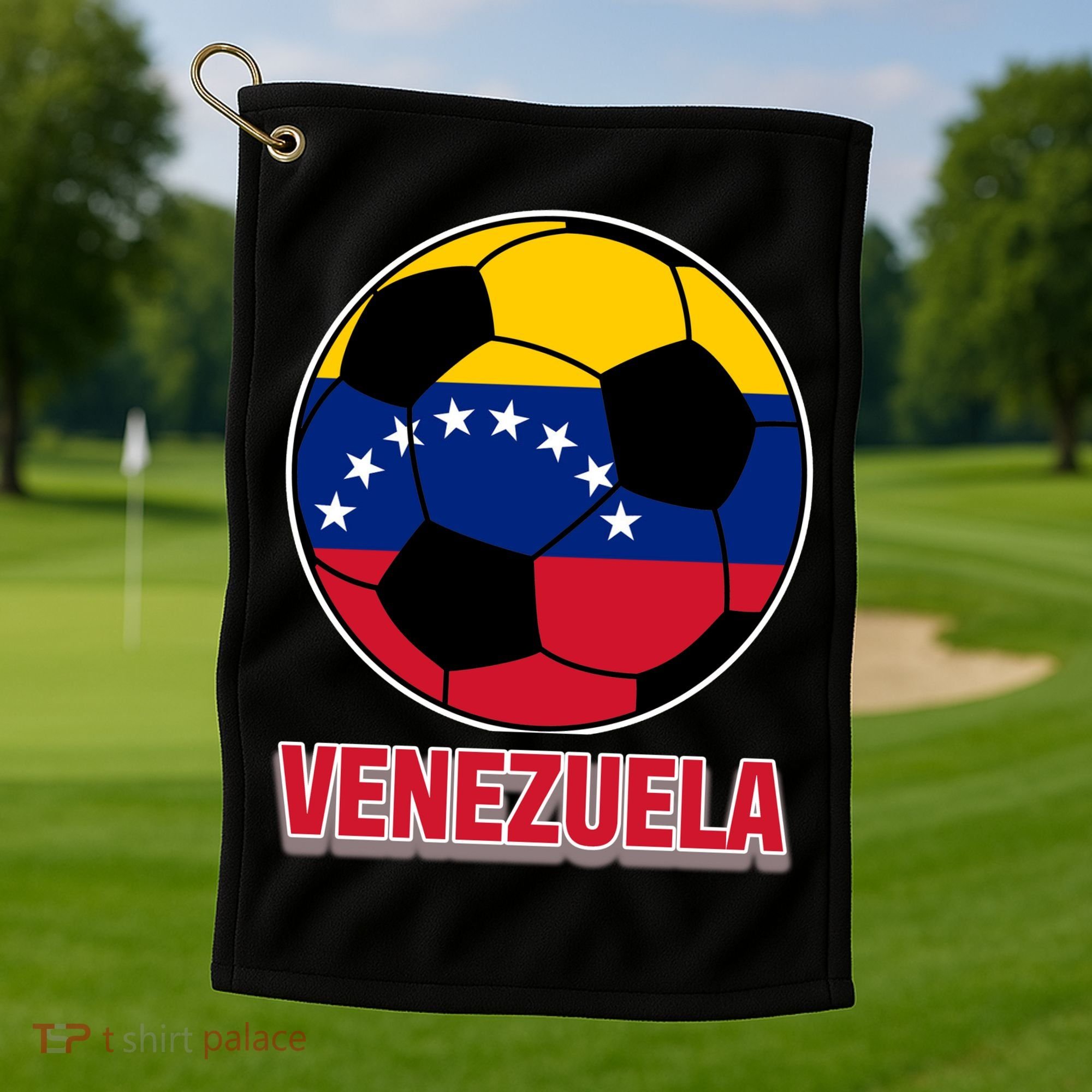 Venezuela Flag Soccer Jersey Golf Towel