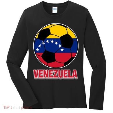 Venezuela Flag Soccer Jersey Women's Long Sleeve Shirt