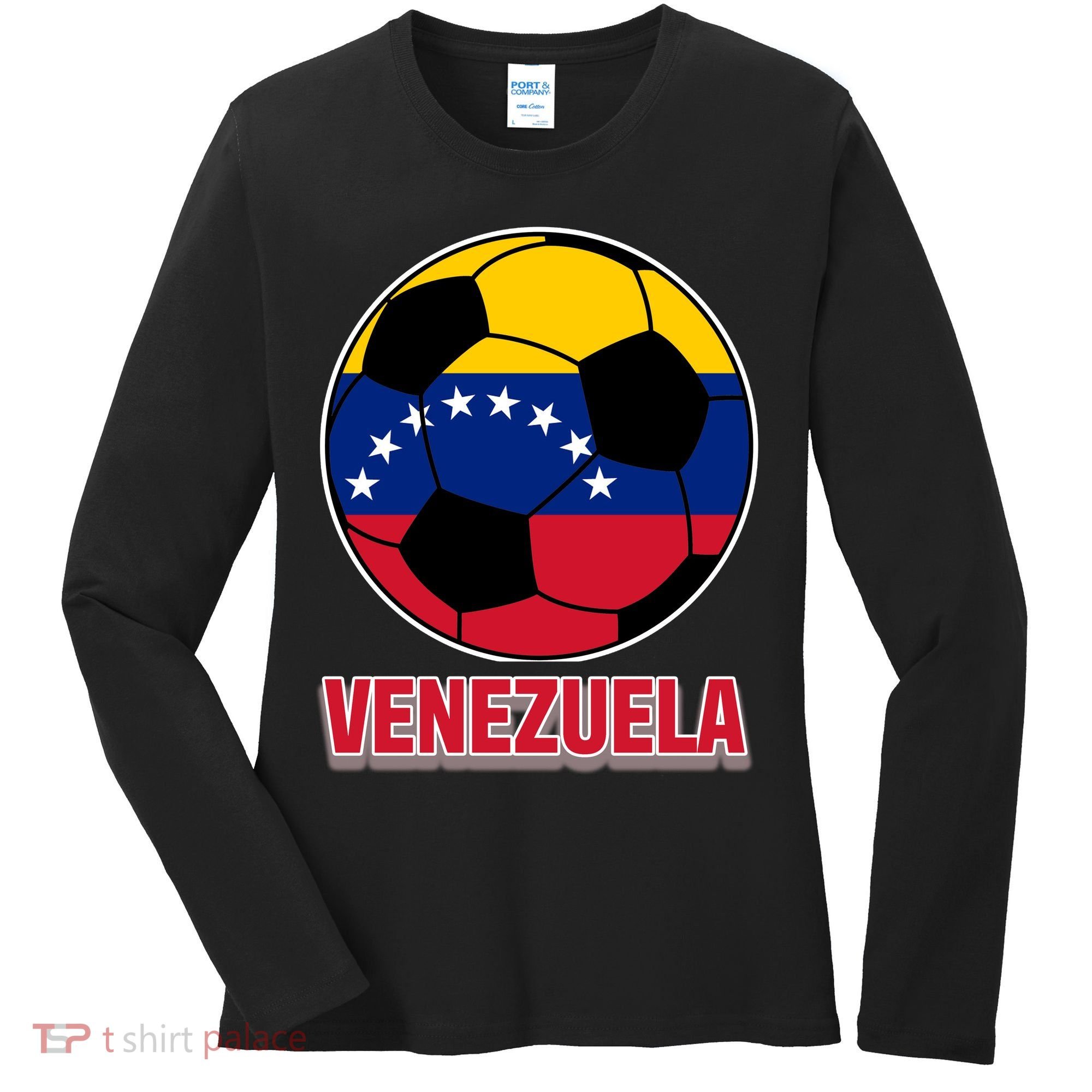 Venezuela Flag Soccer Jersey Women's Long Sleeve Shirt