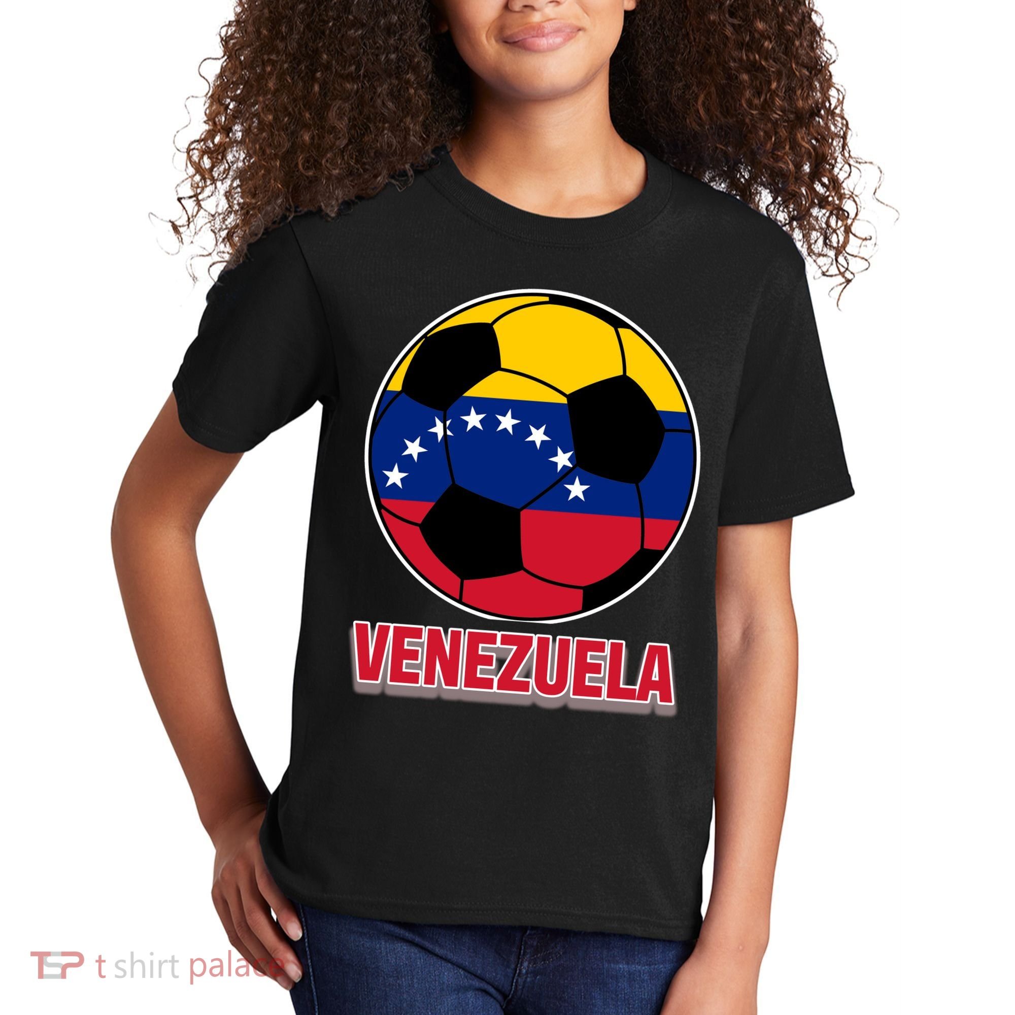 Venezuela Flag Soccer Jersey Kids T-Shirt