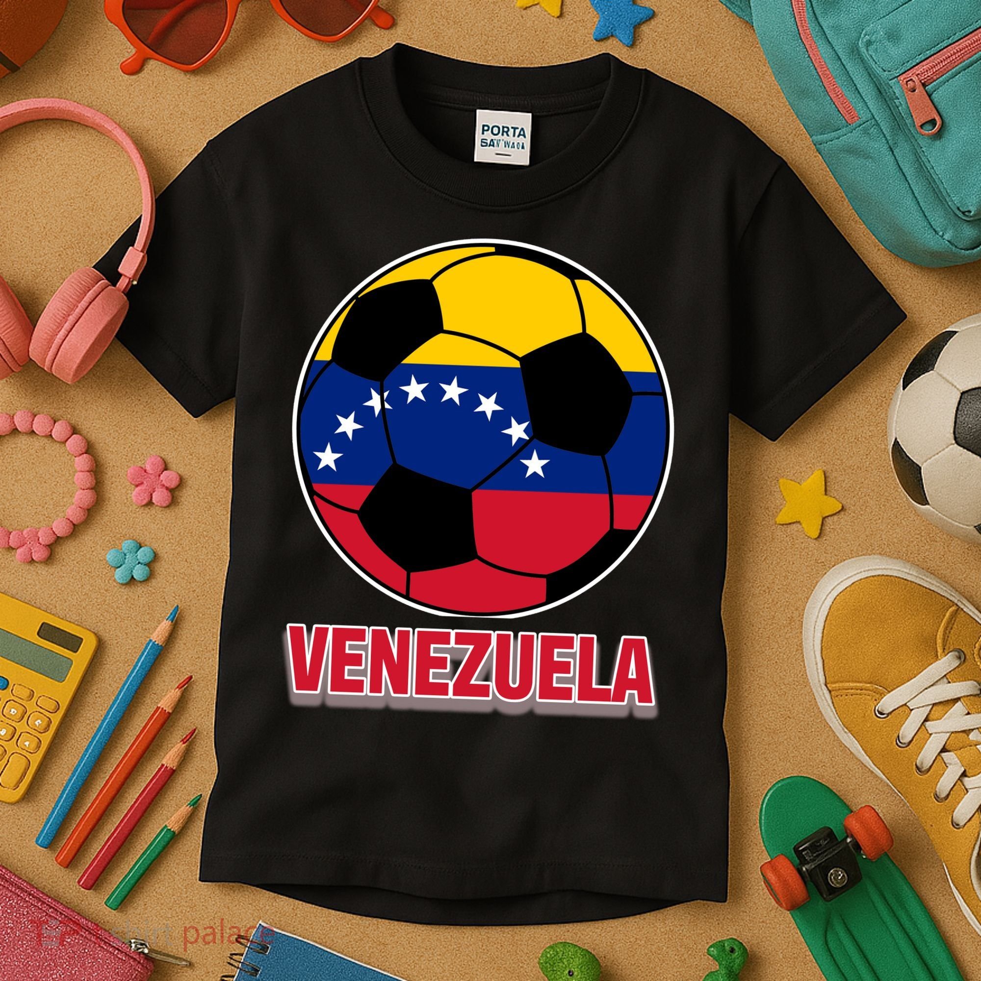 Venezuela Flag Soccer Jersey Kids T-Shirt