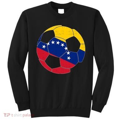 Venezuela Soccer Ball Flag Vintage Sweatshirt