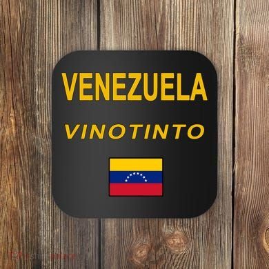 Venezuela Vinotinto Seven Stars Flag Coaster