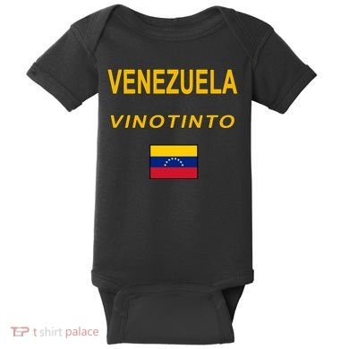 Venezuela Vinotinto Seven Stars Flag Baby Bodysuit
