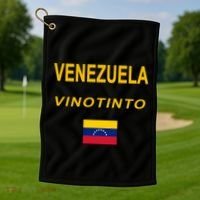 Venezuela Vinotinto Seven Stars Flag Golf Towel thumb 1