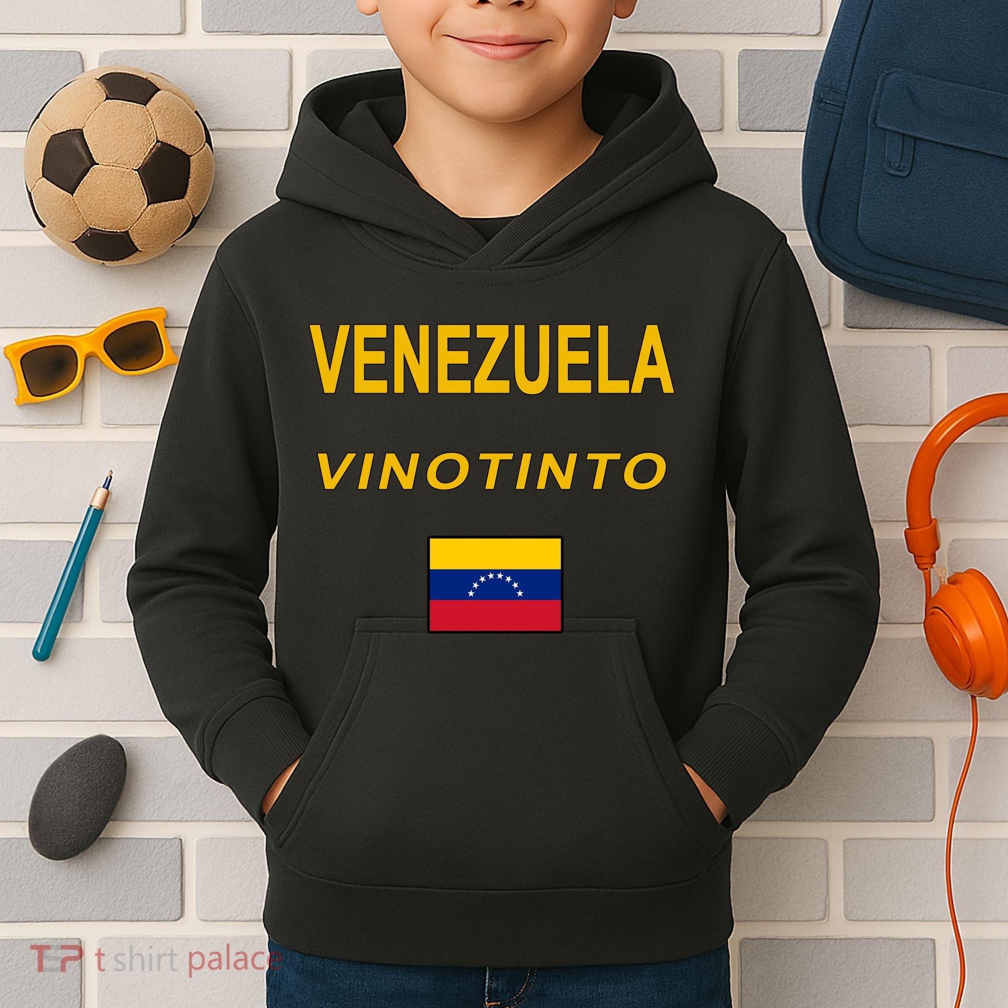Venezuela Vinotinto Seven Stars Flag Kids Hoodie