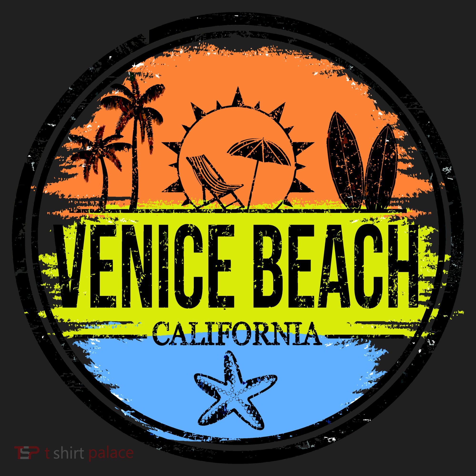Venice Beach Retro Circle Women's Sweatshirt
