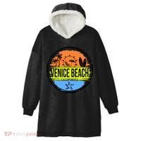 Venice Beach Retro Circle Hooded Wearable Blanket thumb 0