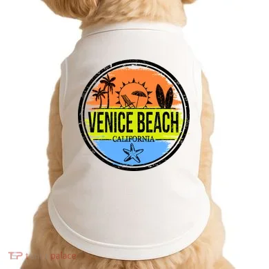 Venice Beach Retro Circle Doggie Tank