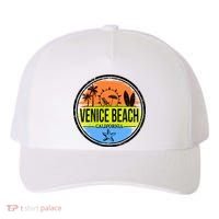 Venice Beach Retro Circle Yupoong Adult 5-Panel Trucker Hat thumb 0