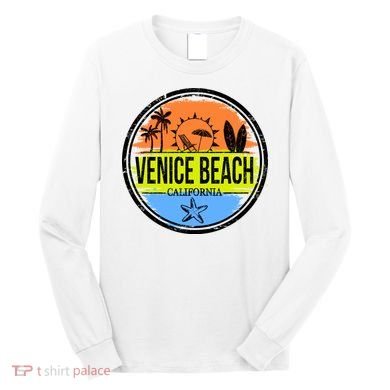 Venice Beach Retro Circle Long Sleeve Shirt