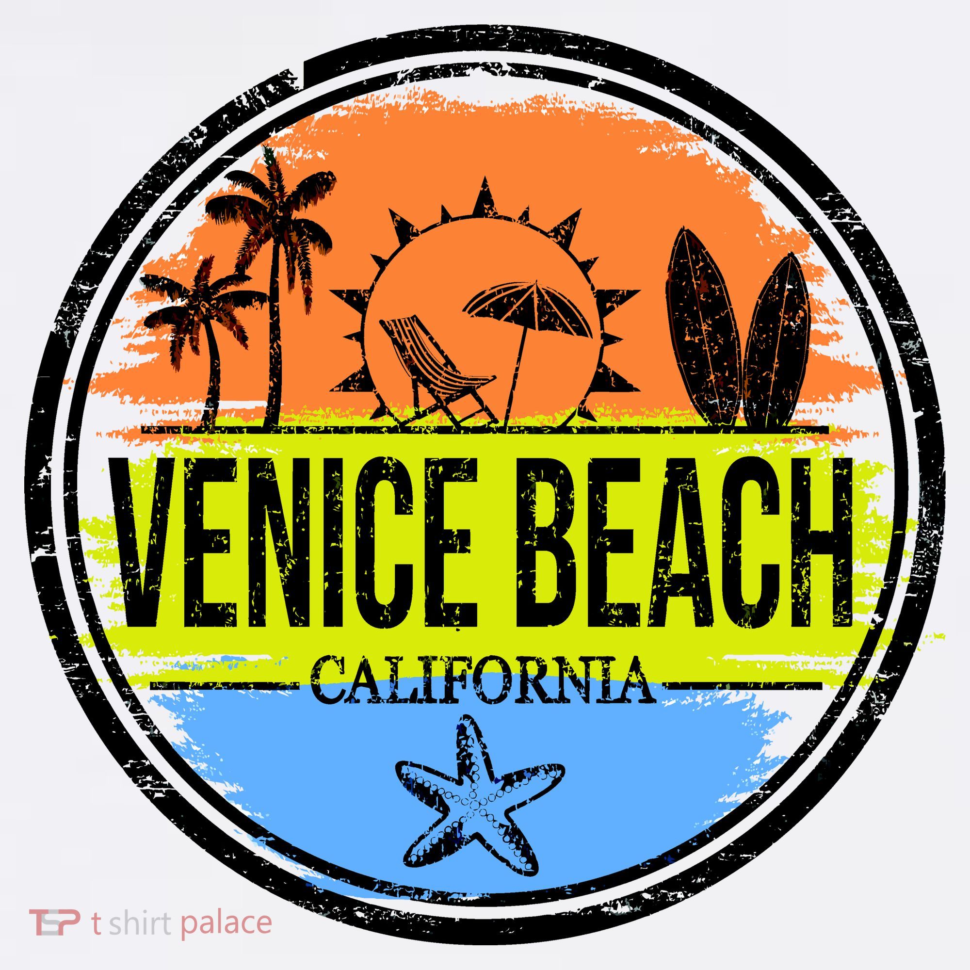 Venice Beach Retro Circle Sweatshirt