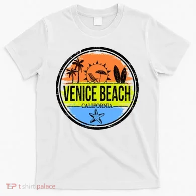 Venice Beach Retro Circle T-Shirt
