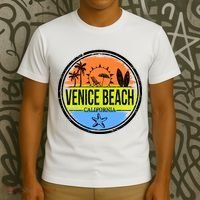 Venice Beach Retro Circle T-Shirt thumb 3