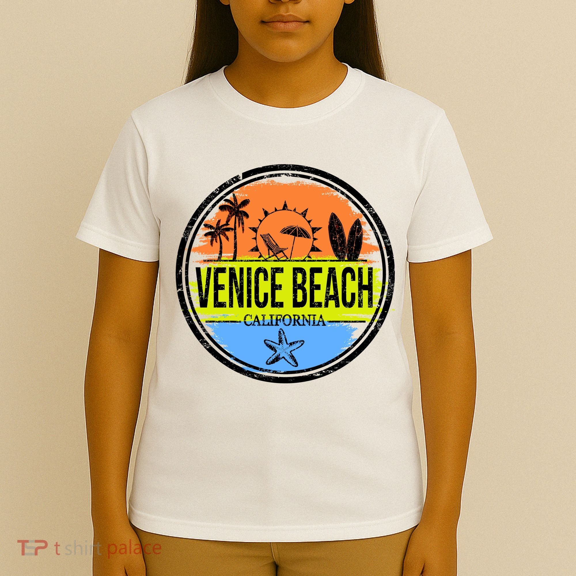 Venice Beach Retro Circle T-Shirt