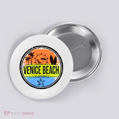 Venice Beach Retro Circle Button
