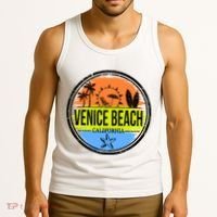 Venice Beach Retro Circle Tank Top thumb 3