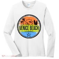 Venice Beach Retro Circle Women's Long Sleeve Shirt thumb 0