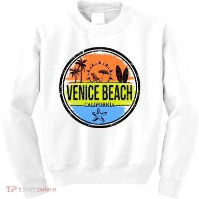 Venice Beach Retro Circle Kids Sweatshirt