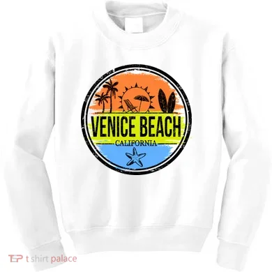 Venice Beach Retro Circle Kids Sweatshirt