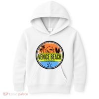 Venice Beach Retro Circle Kids Hoodie thumb 0