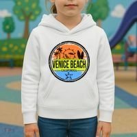 Venice Beach Retro Circle Kids Hoodie thumb 3