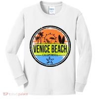 Venice Beach Retro Circle Kids Long Sleeve Shirt thumb 0