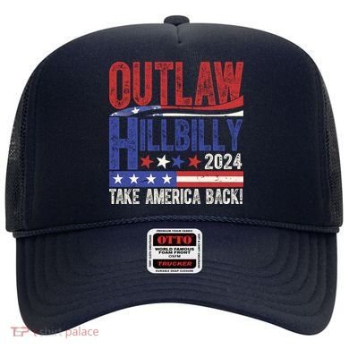 Vintage Elections Outlaw Hillbilly Us Flag Hat