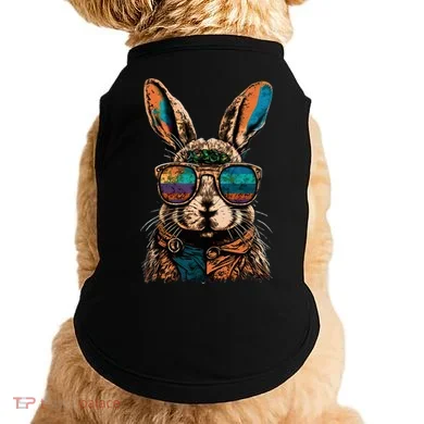 Vintage Easter Rabbit Retro Doggie Tank