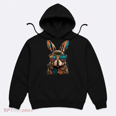 Vintage Easter Rabbit Retro Hoodie