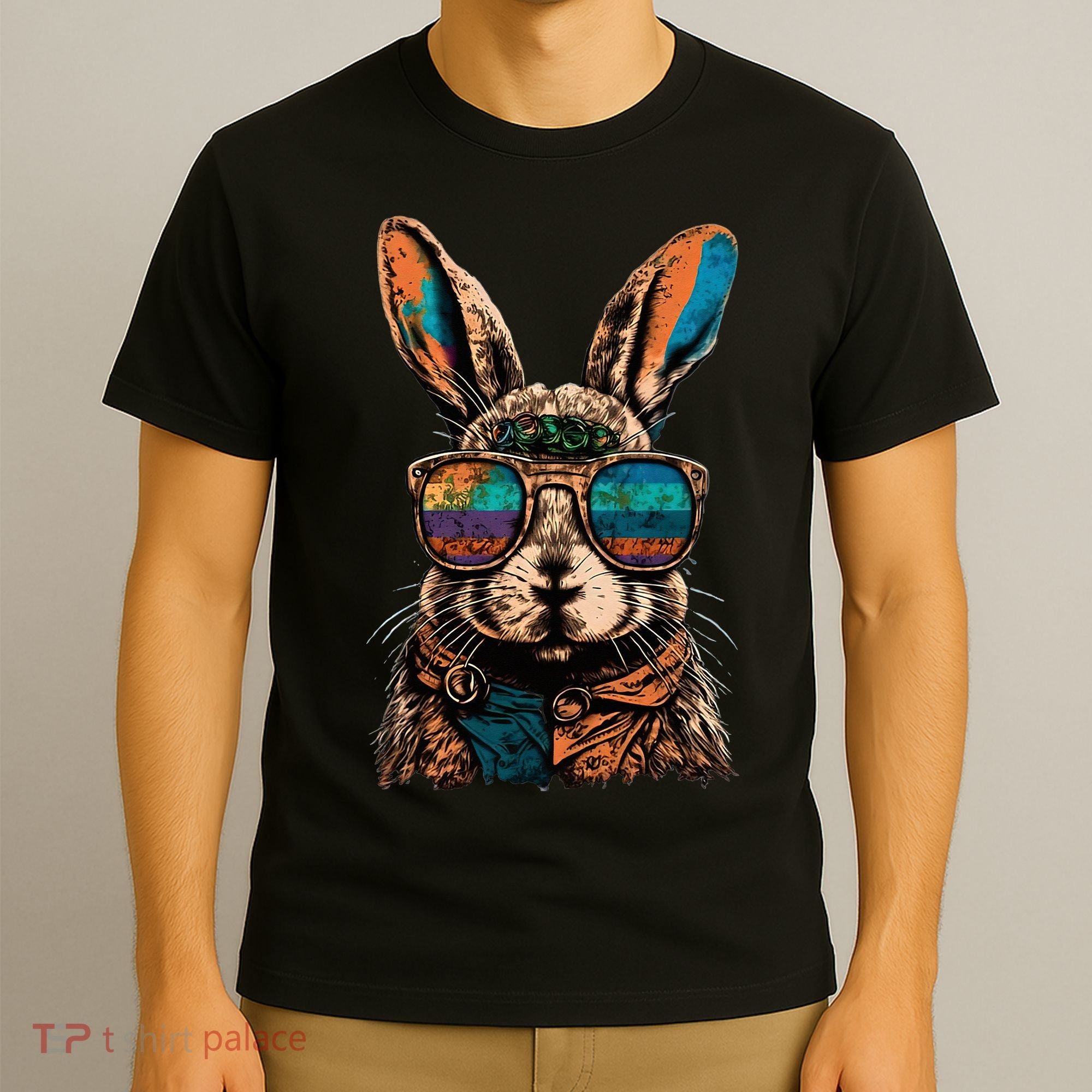 Vintage Easter Rabbit Retro T-Shirt