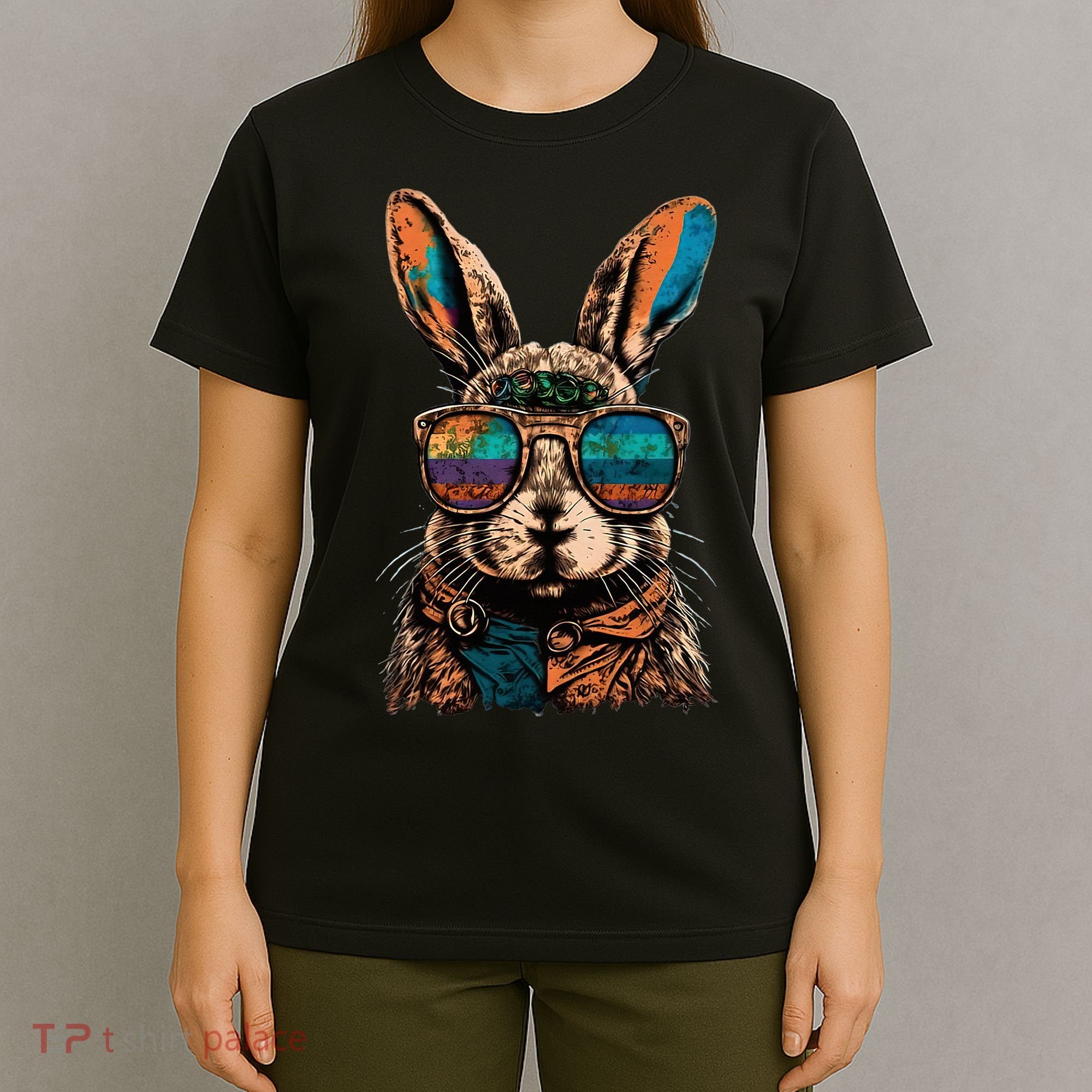 Vintage Easter Rabbit Retro T-Shirt