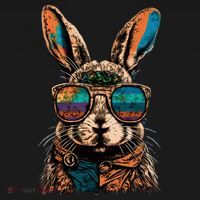 Vintage Easter Rabbit Retro T-Shirt thumb 7