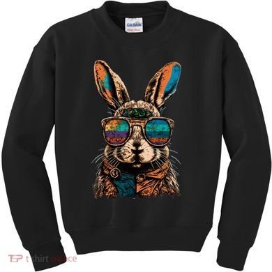 Vintage Easter Rabbit Retro Kids Sweatshirt