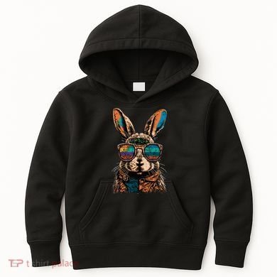 Vintage Easter Rabbit Retro Kids Hoodie