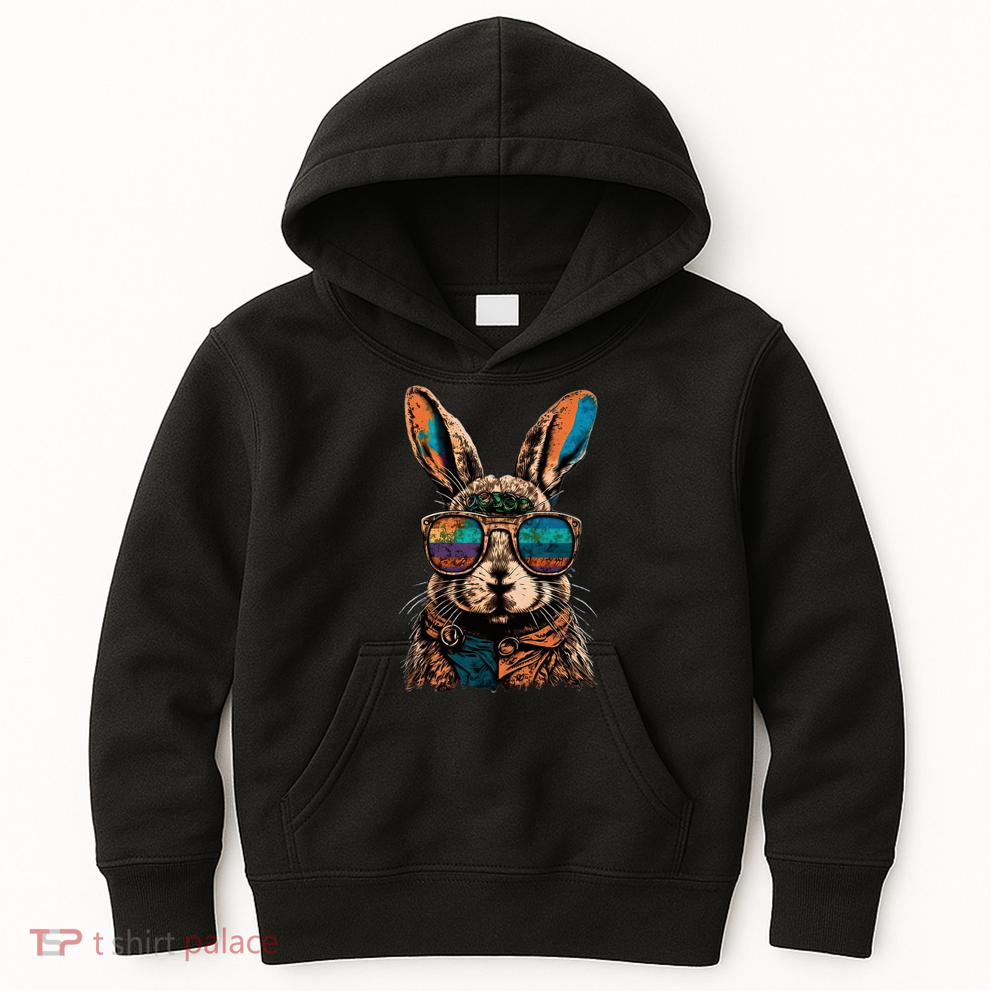 Vintage Easter Rabbit Retro Kids Hoodie