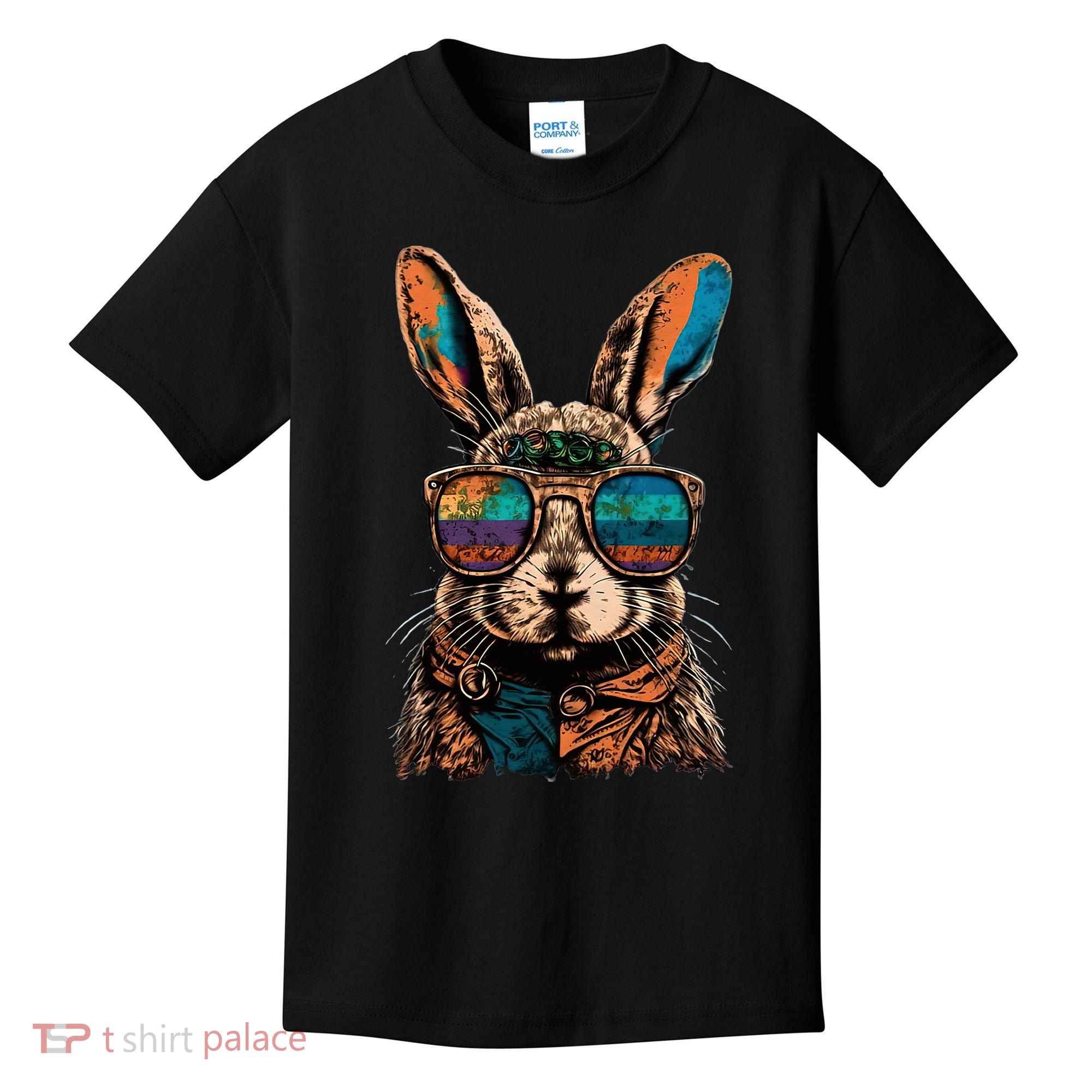 Vintage Easter Rabbit Retro Kids T-Shirt