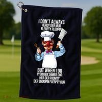 Vert Der Ferk I Don't Always Hery Dur Golf Towel thumb 1