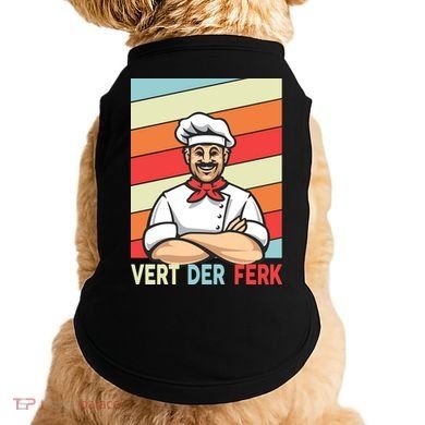Vert Der Ferk Retro Poster Chef Doggie Tank