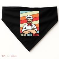 Vert Der Ferk Retro Poster Chef USA-Made Doggie Bandana thumb 0