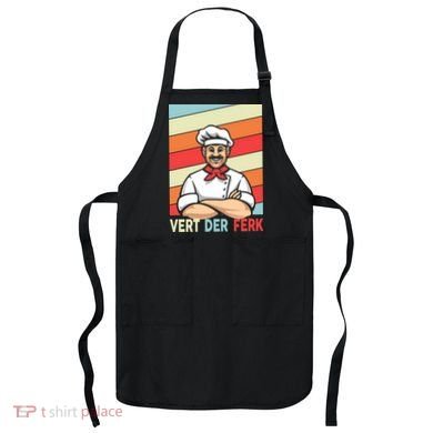 Vert Der Ferk Retro Poster Chef Apron