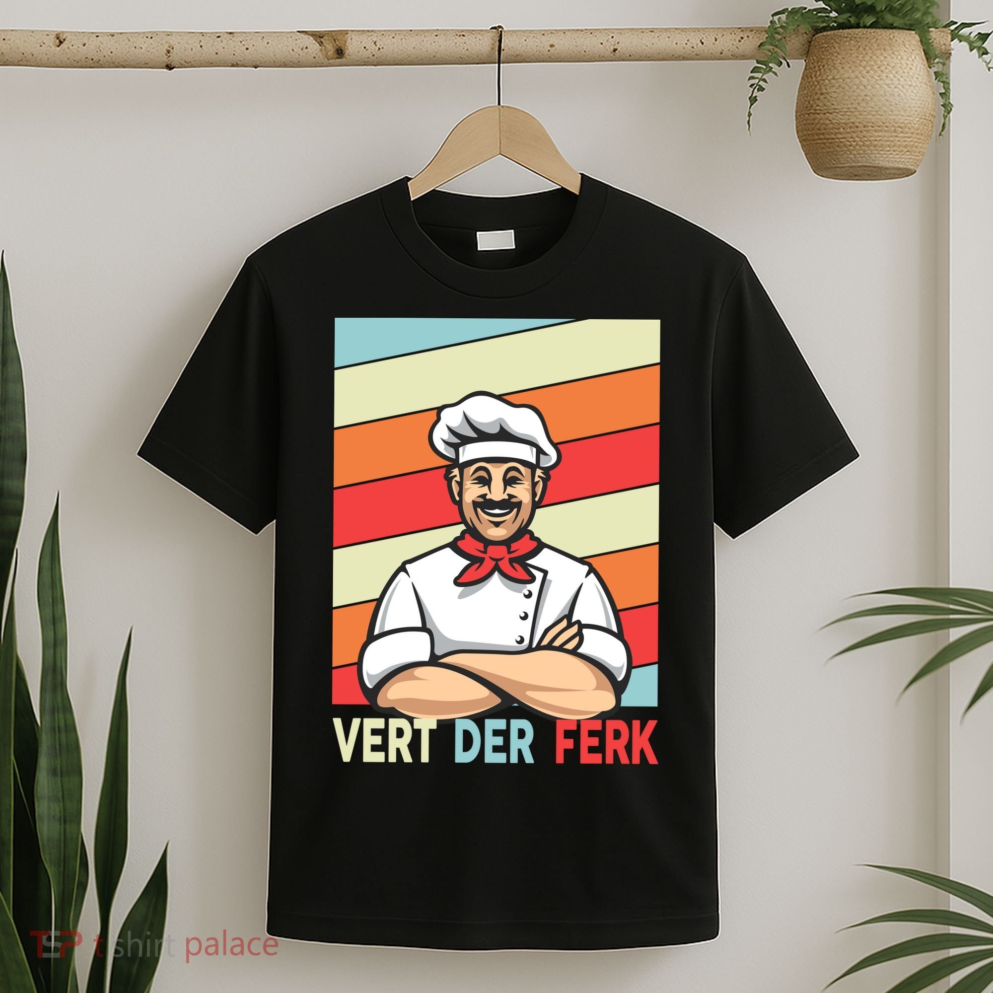 Vert Der Ferk Retro Poster Chef T-Shirt