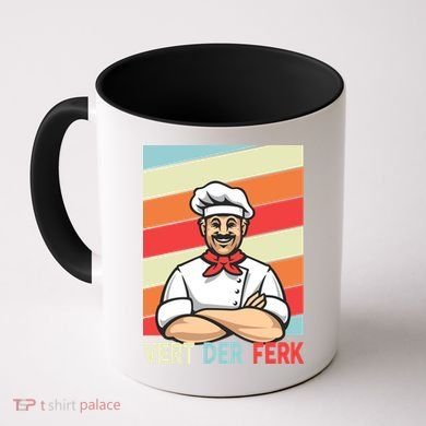 Vert Der Ferk Retro Poster Chef Coffee Mug