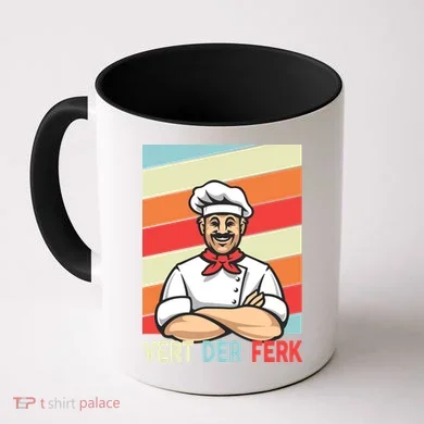 Vert Der Ferk Retro Poster Chef Coffee Mug