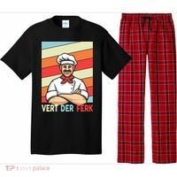 Vert Der Ferk Retro Poster Chef Pajama Set thumb 0