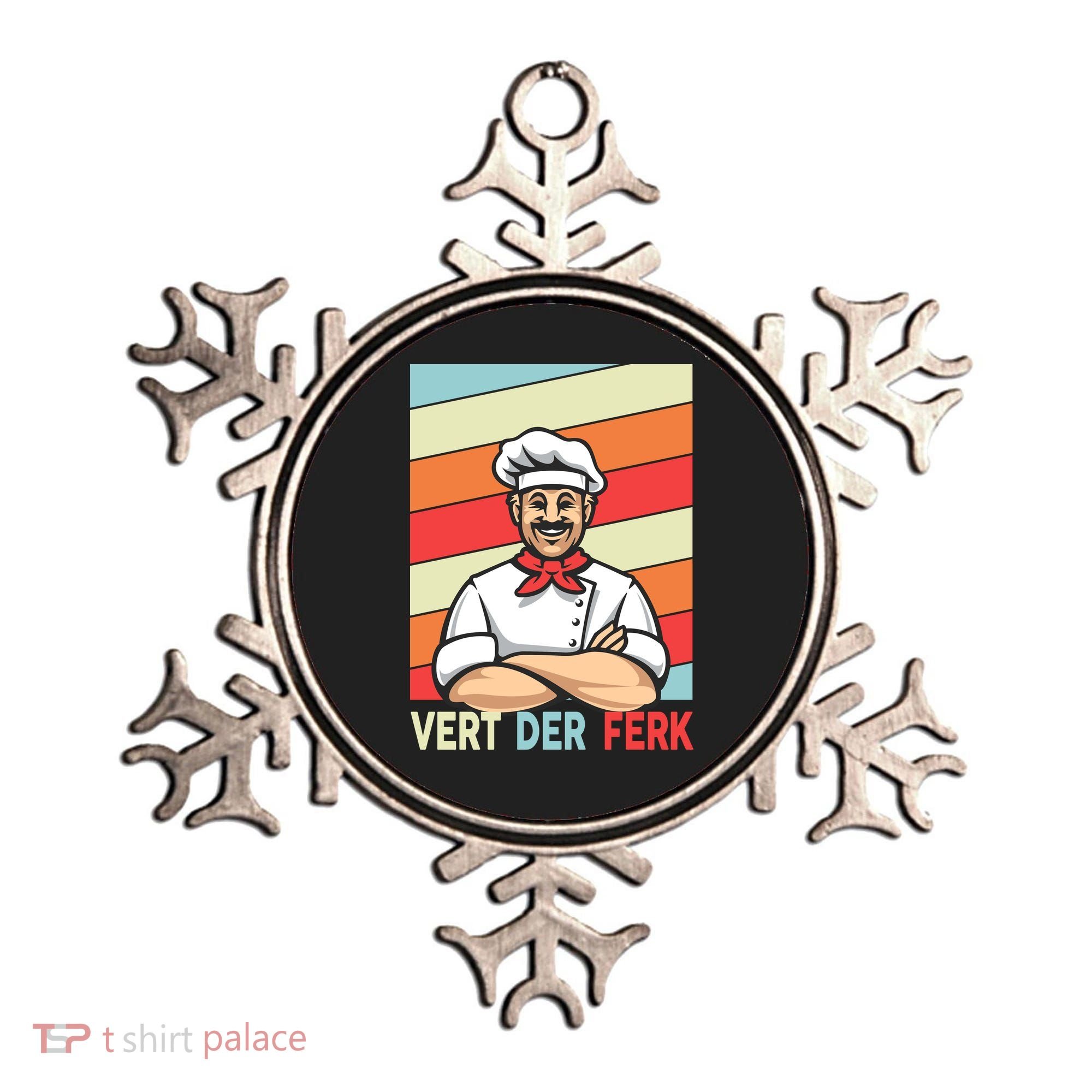 Vert Der Ferk Retro Poster Chef Ornament